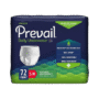 Prevail Daily Protective Underwear, Unisex Disposable Adult Diaper, Maximum Absorbency, Small/Medium, 72 Count (4 Packs of 18)