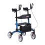 4 Wheel Rollator drive™ Upright Walker Blue Aluminum Frame