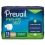 Prevail Per-Fit 360 Incontinence Briefs, Maximum Plus Absorbency, Size Three, 15 Count